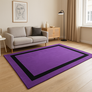 Tapis Bhadohi de qualité supérieure, très vendus, tissés à la main, en laine, moquette à poils longs, antidérapant, en soie de bambou, haut de gamme, en solde - Product Image 5