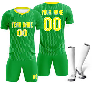 ชุดเสื้อฟุตบอลแบบซับลิเมชันชุดเสื้อฟุตบอลสำหรับผู้ชายชุดกีฬาฟุตบอลแบบสั่งทำชุดทีมฟุตบอล - Product Image 2