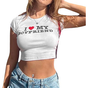 Summer Jersey Eco-Friendly Plain O-Neck Short Sleeve Basic Fashion Ladies Casual Custom Printing White <b>Tank</b> <b>Tops</b> <b>Women</b> - Product Image 4