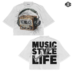 T-shirt court unisexe 100% coton épais 280gsm de haute qualité Boxy coupe ample Hip Hop Streetwear solide Polyester/coton - Product Image 2