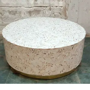 โต๊ะกาแฟแม่ลูกมุกแบบฝังทันสมัยเฟอร์นิเจอร์ห้องรับแขกแบบแฮนด์เมดจากเวียดนามโมเดล hnh 56658สำหรับใช้ในบ้านและโรงแรม - Product Image 6