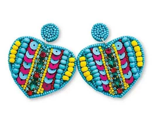 Stylish Jewelry Beaded Embroidery <b>Bird</b> Design Earring Crafted With Premium Cuteness And Handcraft Luxury Fancy Look From India - Product Image 4