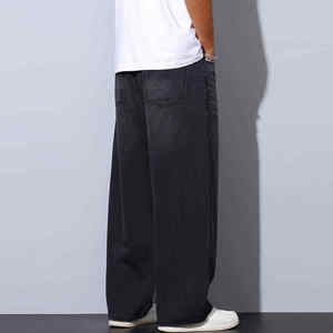 Pantalon en denim surdimensionné à la mode fabriqué en usine Pantalon en denim d'été léger de qualité supérieure pour hommes - Product Image 2