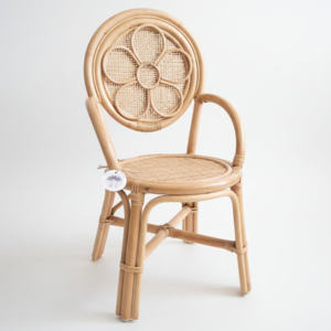 Chaise enfant en rotin, style bohème, décoration de chambre d'enfant, meubles tendance, chaises pour enfants - Product Image 2