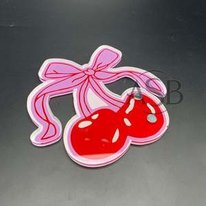 Outil de beauté de tuile de cils acrylique durable d'arc de cerise avec des aimants - Product Image 1