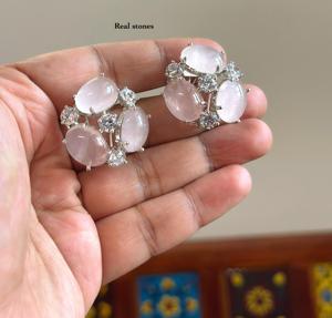 Pendientes Elegantes de Plata de Primera Calidad con Aspecto Moderno y Piedras de Circonita Cúbica, Colección para Bodas y Fiestas para Mujeres y Niñas - Product Image 2