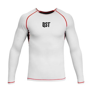 Diseño de grappling con logotipo privado personalizado BJJ Jiu Jitsu Kimono MMA Rash Guard Ropa de artes marciales mixtas Manga completa Característica elástica - Product Image 1