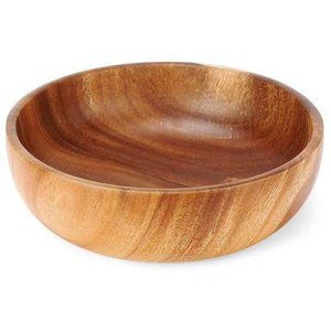 Tazón de Servir Grande Personalizado de Madera de Acacia Pulida, Ecológico, de Grado Alimenticio, para Cocina, Catering, Frutas, Ensaladas, Diseño Clásico - Product Image 5