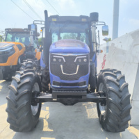 Tracteur agricole 4x4 de 110 CV à cabine, avec chargeur frontal et moteur diesel Weichai - Haute productivité - Vente chaude