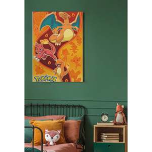Affiche de style moderne Pokémon type feu en papier pour décoration murale - Product Image 3