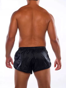 Shorts en maille transparente à taille élastique, mini shorts en maille transparente à séchage rapide, shorts pour hommes 100% polyester, mini shorts transparents pour garçons - Product Image 2