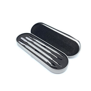 Poussoir à cuticules en acier inoxydable, outil de manucure, vente en gros, 9 pièces - Product Image 3