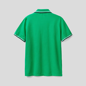 Camisetas de golf de alta calidad para hombres, estampado personalizado, manga corta, tela de rizo sólida, impresión Digital, logotipo ODM, absorbe la humedad - Product Image 3