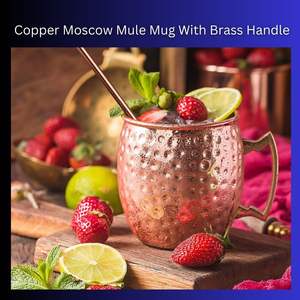 Logotipo personalizado 450mL Moscow Mule Copper Beer Tumbler Martillado Acero inoxidable Beer Drinking Cup Metal Giveaways - Product Image 6