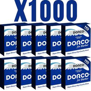 Lames de rasoir à bord simple Dorco, 1000 unités, 10 boîtes de 100 recharges pour rasoir droit de barbier - Product Image 3