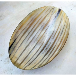 Luxury Buffalo Horn <b>Tray</b> Handmade Decorative Serving <b>Tray</b> for <b>Snacks</b> Tea Coffee Dining Table Home Kitchen Decor - Product Image 3