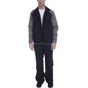 Ensemble de survêtement coupe-vent deux pièces en tissu doux et confortable, style streetwear hiver 2026, avec fermeture éclair intégrale, personnalisable avec logo OEM - Product Image 3