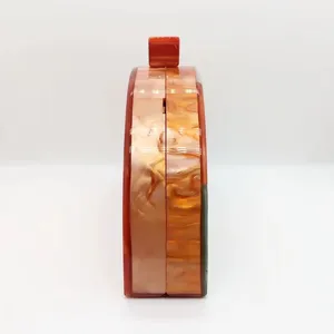 Hand Made Fashion Design Multi <b>Colour</b> Resin Shoulder Clutch Hand Bag for Wedding Parties Anniversary High Profile Evening Clutch - Product Image 6