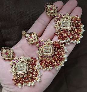 Juegos de Joyería de Moda, Aretes de Perlas, Empaque de Caja para Novia, Venta al por Mayor, Aretes Tradicionales Chapados en Oro de Alta Calidad - Product Image 6