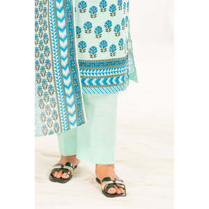 Conjunto de traje Khaddar estampado de 3 piezas para mujer K-52114 con dupatta - Product Image 2