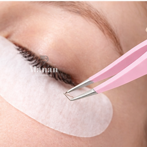MANAN INSTRUMENTS Professional Stainless Steel <b>Smooth</b> Tip Pink Lash Tweezers Straight Precision Eyelash Extension Isolation <b>Tool</b> - Product Image 4