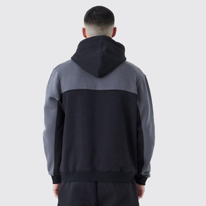 Men's Heavyweight Breathable Winter Tracksuit Set Quick Dry Cotton with Customized Design and Hooded Collar Screen Printed - Product Image 2