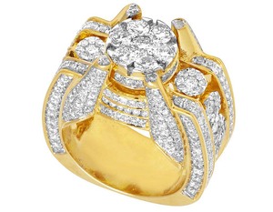 High Quality Custom Engagement <b>Ring</b> In 925 Sterling Silver VVS Moissanite Diamond <b>Iced</b> Out Hip Hop Cluster <b>Ring</b> - Product Image 2