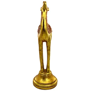 Escultura de Animales de Aluminio Hecha a Mano de Primera Calidad, Figura Decorativa de Lujo Moderna y Antigua Chapada en Oro para el Hogar - Product Image 3