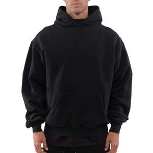 Best Selling <b>Men's</b> Hoodies <b>Top</b> Stylish Solid Loose Fit Long Sleeve <b>Thermal</b> High Quality Polyester/Cotton Spring OEM Service 2026 - Product Image 2