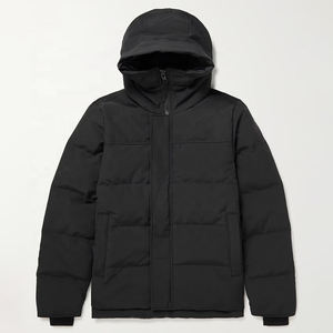 Venta al por mayor de chaqueta de exterior cálida y pesada con logotipo personalizado, de talla grande Abrigo con capucha, abrigo de hombre de alta calidad, chaqueta acolchada gruesa personalizada con capucha - Product Image 1