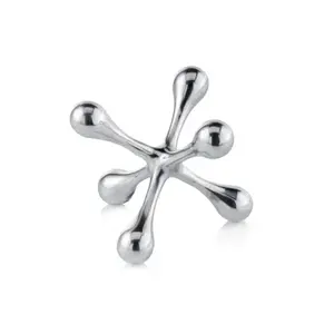 Sculpture décorative Art Déco en aluminium sculpté à la main, finition dorée antique, pour la maison, le bureau ou comme figurine de table - Product Image 2