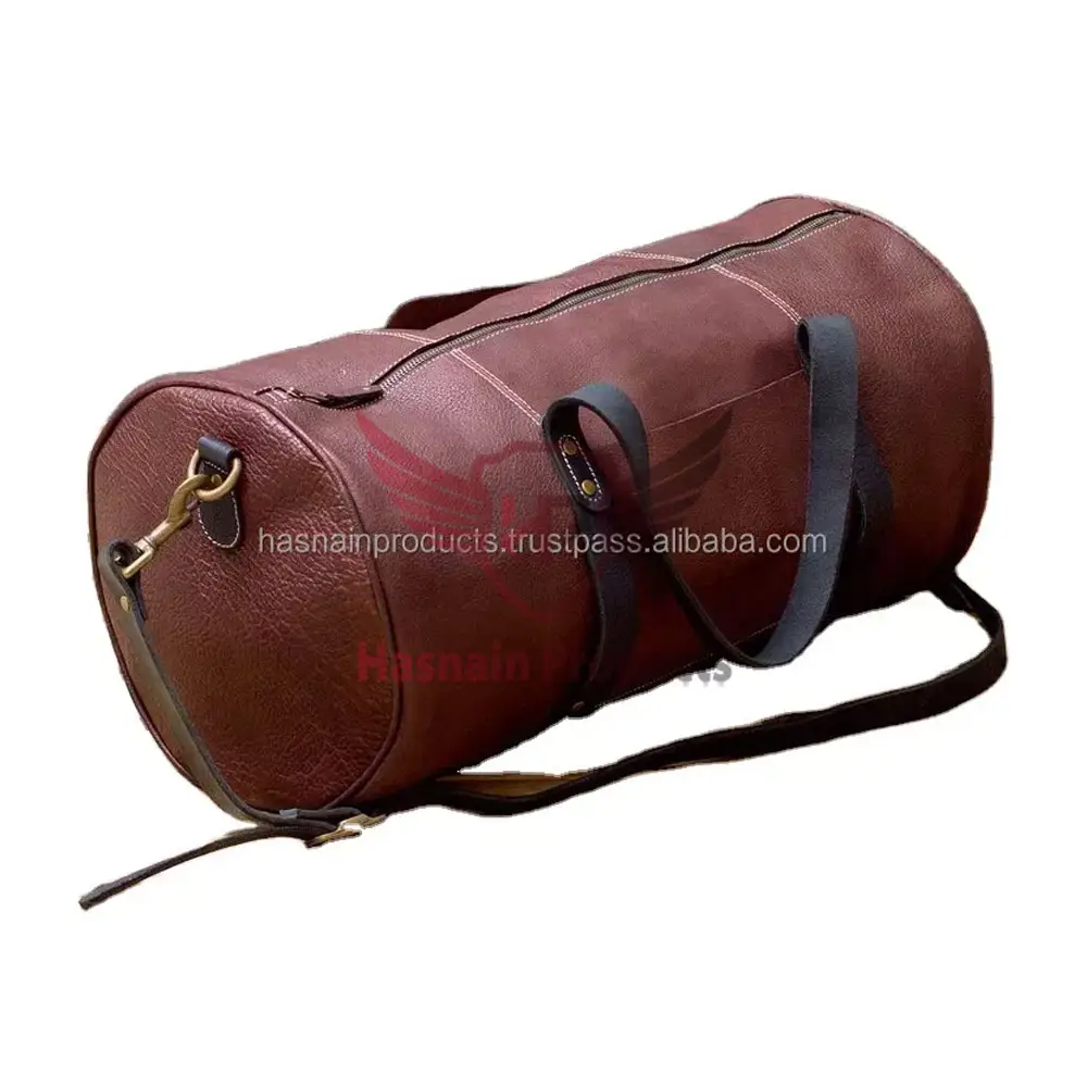 erschwingliche echte Rinderleder-Weekend-Reise-Duffle-Tasche, handgefertigtes Crazy Pferd-Leder, geräumig alles, exklusiv