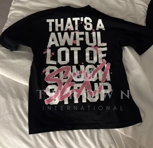 Camisetas clásicas de la serie THE WORLD'S SERIES con estampado 'That's a Awful Lot of COUGH SYRUP', 100% algodón, hombros caídos, camisetas estampadas para hombre - Product Image 6