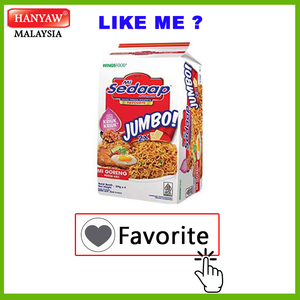 [Malaysia] pengiriman cepat + Mi Sedaap gores Asli mie instan Jumbo (4x139g/Ctn)
