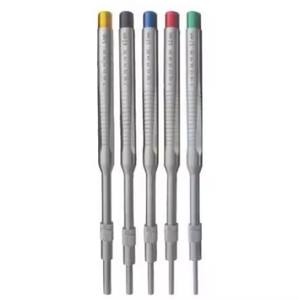 Juego de 5 Piezas de Osteótomos Convexos de la Mejor Calidad, Instrumentos de Implantología Dental de Acero Inoxidable, Codificados por Colores, Ajustables y Rectos - Product Image 2