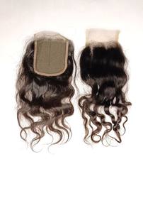 4x4 dentelle fermeture vague perruque de cheveux humains fermeture extension de cheveux humains non transformés - Product Image 4