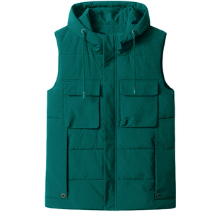 Chaleco acolchado ligero con forro de poliéster para hombre, prendas de vestir Softshell exteriores, chaqueta sin mangas para senderismo, viajes, Golf al aire libre - Product Image 4