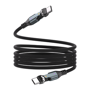 สายชาร์จแม่เหล็กแบบม้วนอัตโนมัติ 240W Type-C ถึง 540 องศา Type-C ชาร์จเร็ว - Product Image 4