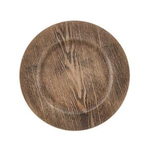 Table de cuisine en bois naturel pour la maison Assiette de présentation ronde faite à la main en bois massif Taille personnalisée Fabricant artisanal - Product Image 1