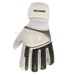 Gants de gardien de but de football en cuir pour l'extérieur avec sangle de poignet à adhérence améliorée, support réglable, antidérapant et coupe-vent - Product Image 3