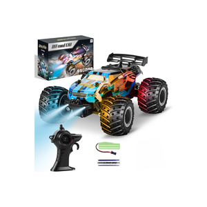 2.4GHz Full Function <b>LED</b> <b>Lighted</b> Rechargeable RC Off-Road Car Remote Controlled Green/<b>Blue</b> Ages 6+ Made in TR Socket Type C - Product Image 2