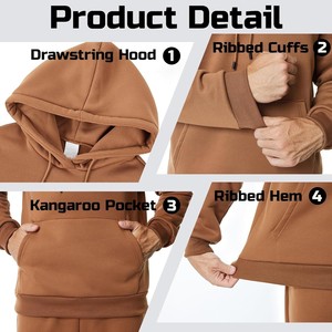 Sweat-shirt à capuche en coton 100% blanc pour homme, coupe classique, impression numérique personnalisée de haute qualité, automne - Product Image 6