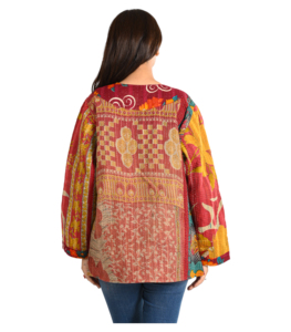 Cotton Hand Embroidered & Print <b>Jacket</b> Women Casual Clothing Winter Warm Wear <b>Jacket</b> Cotton Quilted V-Neck Party Wear Coat - Product Image 6