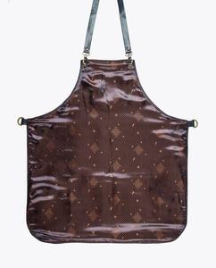 Delantal de cocina de soldadura de cuero genuino resistente al agua unisex con estilo sin mangas lavable para chef para barbacoa - Product Image 3