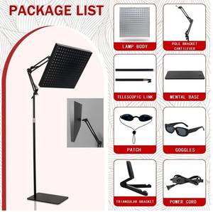 Panel Portátil <span class=keywords><strong>de</strong></span> Terapia <span class=keywords><strong>de</strong></span> Luz Roja LED Localizada <span class=keywords><strong>de</strong></span> 660nm y 850nm con Soporte, para Uso Doméstico y en Centros <span class=keywords><strong>de</strong></span> Belleza - Product Image 5