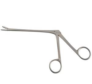 Pinzas de sujeción para apósitos nasales de acero inoxidable Tilley Hartman Jansen con mandíbula angulada tipo bayoneta dentada para ORL, septoplastia y rinoplastia - Product Image 1