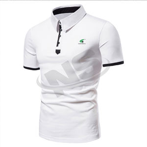 Polos elegantes para hombre de talla grande, algodón transpirable cómodo con logotipo personalizado, polos al por mayor a precio de fábrica - Product Image 2