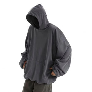Haute qualité personnalisé blanc français éponge sweat à capuche pour hommes Streetwear surdimensionné goutte épaule sweats à capuche pour l'usine - Product Image 6