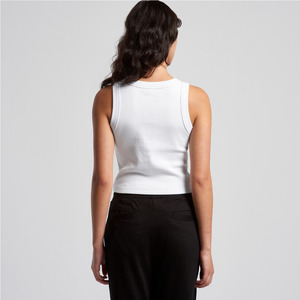 T-shirt court côtelé d'été pour femme, épaules dénudées, sans manches, respirant, léger, doux, extensible, écologique, coupe ajustée, vente en gros - Product Image 5