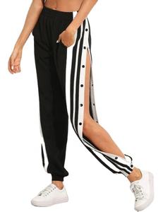 Pantalones de Hombre PT1513 OEM de Alta Calidad, 100% Algodón, Pantalones Anchos con Estampado de Leopardo, Pantalones Deportivos de Pierna Ancha - Product Image 1